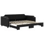 Sofá cama nido tela negro 90x190 cm de vidaXL, Camas y somieres - Ref: Foro24-3197646, Precio: 321,11 €, Descuento: %