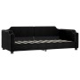 Trundle sofa bed black fabric 90x190 cm by vidaXL, Beds and slatted bases - Ref: Foro24-3197646, Price: 321,99 €, Discount: %