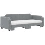 Sofá cama nido con colchón tela gris claro 80x200 cm de vidaXL, Camas y somieres - Ref: Foro24-3197647, Precio: 458,86 €, Des...