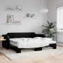 Trundle sofa bed with black fabric mattress 90x190 cm by vidaXL, Beds and slatted bases - Ref: Foro24-3197664, Price: 524,44 ...