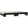 Trundle sofa bed with black fabric mattress 90x190 cm by vidaXL, Beds and slatted bases - Ref: Foro24-3197664, Price: 524,44 ...