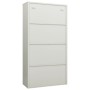 Light gray steel locker cabinet 90x40x180 cm by vidaXL, Filing cabinets - Ref: Foro24-335971, Price: 306,09 €, Discount: %