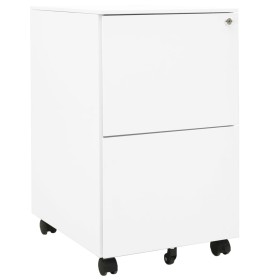 Aktenschrank aus weißem Stahl, 39 x 45 x 67 cm von vidaXL, Aktenschränke - Ref: Foro24-335974, Preis: 133,77 €, Rabatt: %