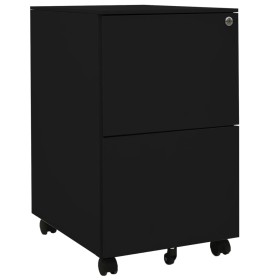 Black steel filing cabinet 39x45x67 cm by vidaXL, Filing cabinets - Ref: Foro24-335976, Price: 135,27 €, Discount: %