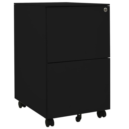 Armario archivador acero negro 39x45x67 cm de vidaXL, Armarios archivadores - Ref: Foro24-335976, Precio: 135,27 €, Descuento: %