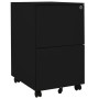 Black steel filing cabinet 39x45x67 cm by vidaXL, Filing cabinets - Ref: Foro24-335976, Price: 140,13 €, Discount: %