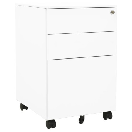 Aktenschrank aus weißem Stahl, 39 x 45 x 60 cm von vidaXL, Aktenschränke - Ref: Foro24-335978, Preis: 153,38 €, Rabatt: %