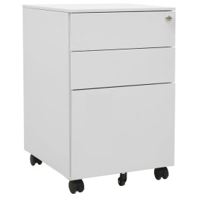 Light gray steel filing cabinet 39x45x60 cm by vidaXL, Filing cabinets - Ref: Foro24-335979, Price: 139,50 €, Discount: %