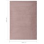 Antique pink rabbit synthetic hair rug 200x300 cm by vidaXL, Rugs - Ref: Foro24-335993, Price: 138,55 €, Discount: %