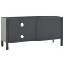 Steel and anthracite gray glass TV cabinet 90x30x44 cm by vidaXL, TV Furniture - Ref: Foro24-336057, Price: 88,03 €, Discount: %