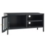 Steel and anthracite gray glass TV cabinet 90x30x44 cm by vidaXL, TV Furniture - Ref: Foro24-336057, Price: 88,03 €, Discount: %