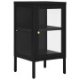 Black steel and glass sideboard 38x35x70 cm by vidaXL, Sideboards - Ref: Foro24-336061, Price: 95,81 €, Discount: %