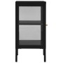 Black steel and glass sideboard 38x35x70 cm by vidaXL, Sideboards - Ref: Foro24-336061, Price: 95,81 €, Discount: %