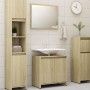 Juego de muebles de baño 3 pzas madera ingeniería roble Sonoma de vidaXL, Muebles de baño - Ref: Foro24-3056937, Precio: 148,...