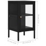 Black steel and glass sideboard 38x35x70 cm by vidaXL, Sideboards - Ref: Foro24-336061, Price: 95,81 €, Discount: %