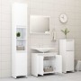 Bathroom furniture set 3 pieces glossy white engineered wood by vidaXL, Bathroom furniture - Ref: Foro24-3056940, Price: 140,...