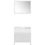 Bathroom furniture set 3 pieces glossy white engineered wood by vidaXL, Bathroom furniture - Ref: Foro24-3056940, Price: 140,...