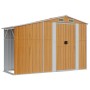 Brown galvanized steel garden shed 277x93x179 cm by vidaXL, Sheds - Ref: Foro24-364522, Price: 299,97 €, Discount: %