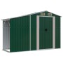 Cobertizo de jardín acero galvanizado verde 277x93x179 cm de vidaXL, Cobertizos - Ref: Foro24-364514, Precio: 326,17 €, Descu...