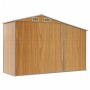 Brown galvanized steel garden shed 277x93x179 cm by vidaXL, Sheds - Ref: Foro24-364522, Price: 299,97 €, Discount: %