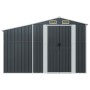 Garden shed anthracite galvanized steel 277x93x179 cm by vidaXL, Sheds - Ref: Foro24-364518, Price: 303,82 €, Discount: %