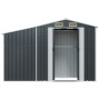 Cobertizo de jardín acero galvanizado antracita 277x93x179 cm de vidaXL, Cobertizos - Ref: Foro24-364518, Precio: 303,82 €, D...