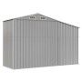 Cobertizo de jardín acero galvanizado gris 277x93x179 cm de vidaXL, Cobertizos - Ref: Foro24-364516, Precio: 336,60 €, Descue...