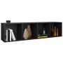 Black plywood bookcase/TV cabinet 36x30x143 cm by vidaXL, Bookcases and shelves - Ref: Foro24-800145, Price: 63,36 €, Discoun...