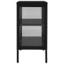 Black steel and glass sideboard 70x35x70 cm by vidaXL, Sideboards - Ref: Foro24-336064, Price: 159,99 €, Discount: %