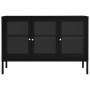 Sideboard aus Stahl und schwarzem Glas 105x35x70 cm von vidaXL, Sideboards - Ref: Foro24-336067, Preis: 196,88 €, Rabatt: %