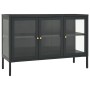 Anthracite gray steel and glass sideboard 105x35x70 cm by vidaXL, Sideboards - Ref: Foro24-336069, Price: 183,99 €, Discount: %