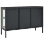 Anthracite gray steel and glass sideboard 105x35x70 cm by vidaXL, Sideboards - Ref: Foro24-336069, Price: 183,34 €, Discount: %