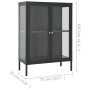 Anthracite gray steel and glass sideboard 75x35x105 cm by vidaXL, Sideboards - Ref: Foro24-336072, Price: 178,21 €, Discount: %