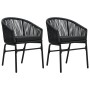 3-piece black garden dining set by vidaXL, Garden sets - Ref: Foro24-3099221, Price: 272,99 €, Discount: %