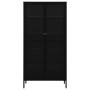 Steel and black tempered glass display case 90x40x180 cm by vidaXL, Lockers and storage cabinets - Ref: Foro24-336079, Price:...