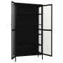 Steel and black tempered glass display case 90x40x180 cm by vidaXL, Lockers and storage cabinets - Ref: Foro24-336079, Price:...