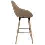 Kitchen bar stools 2 units taupe gray fabric by vidaXL, Kitchen stools - Ref: Foro24-338711, Price: 130,33 €, Discount: %