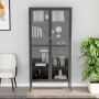 Anthracite gray steel and tempered glass display case 90x40x180 cm by vidaXL, Lockers and storage cabinets - Ref: Foro24-3360...