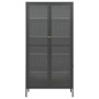 Anthracite gray steel and tempered glass display case 90x40x180 cm by vidaXL, Lockers and storage cabinets - Ref: Foro24-3360...