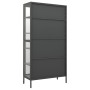 Anthracite gray steel and tempered glass display case 90x40x180 cm by vidaXL, Lockers and storage cabinets - Ref: Foro24-3360...