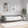 Sofa bed with light gray fabric mattress 90x190 cm by vidaXL, Beds and slatted bases - Ref: Foro24-3196570, Price: 333,49 €, ...