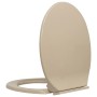 Tapa y asiento de váter con cierre suave ovalada beige de vidaXL, Asientos de inodoros y bidés - Ref: Foro24-145820, Precio: ...