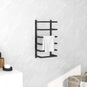 Black steel towel rack 24x12x48 cm by vidaXL, Towel racks - Ref: Foro24-336123, Price: 33,80 €, Discount: %