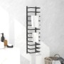 Black steel towel rack 24x12x96 cm by vidaXL, Towel racks - Ref: Foro24-336125, Price: 31,97 €, Discount: %