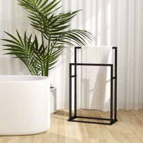 Black iron standing towel rack 48x24x78.5 cm by vidaXL, Towel racks - Ref: Foro24-336127, Price: 40,99 €, Discount: %