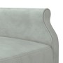 L-förmiges Schlafsofa aus hellgrauem Samt, 271 x 140 x 70 cm von vidaXL, Sofas - Ref: Foro24-3157276, Preis: 388,63 €, Rabatt: %