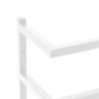 White steel towel rack 24x12x96 cm by vidaXL, Towel racks - Ref: Foro24-336126, Price: 35,83 €, Discount: %