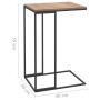 Beistelltisch aus schwarzem Holzwerkstoff 40x30x59 cm von vidaXL, Couchtisch - Ref: Foro24-336129, Preis: 35,36 €, Rabatt: %