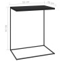 Mesa auxiliar de madera contrachapada negro 55x35x66 cm de vidaXL, Mesas de centro - Ref: Foro24-336133, Precio: 44,08 €, Des...