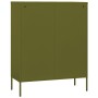 Olive green steel storage cabinet 80x35x101.5 cm by vidaXL, Lockers and storage cabinets - Ref: Foro24-336135, Price: 184,14 ...